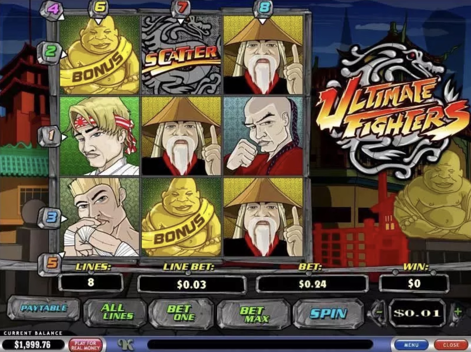 Слот-автоматы «Ultimate Fighters» в 1 Вин казино